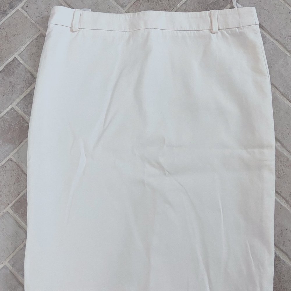 Versace White Pencil Skirt, IT Size 38 (US 2), XS